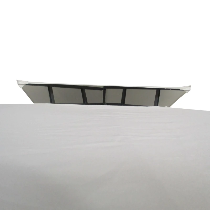 Outsunny 13' x 10' Patio Gazebo Outdoor Canopy Shelter w/ Double Vented Roof, Cream White