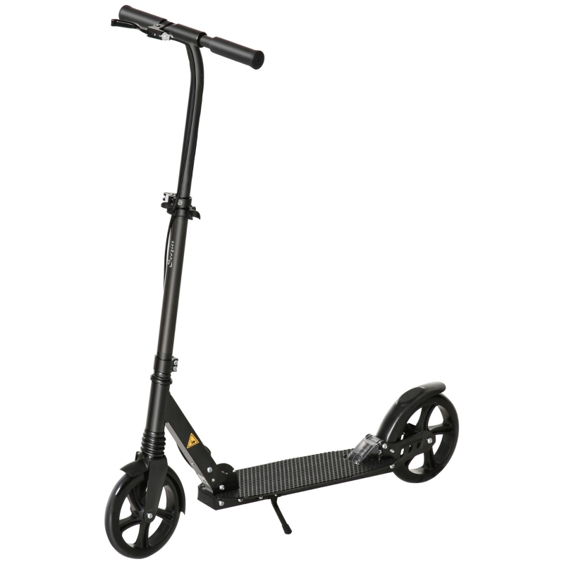 Soozier One-click Folding Kick Scooter w/ Adjustable Height and Dual Brake System