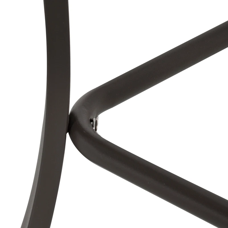 Outsunny 3-Piece Patio Bistro Set Outdoor Rocking Coffee Table Chair Set with Curved Base, Soft Cushions, Steel Frame, Beige