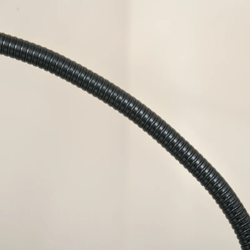 HOMCOM Arc Tree Floor Lamp with 3 Adjustable Rotating Lights, Industrial Standing Lamp with Steel Frame, Black