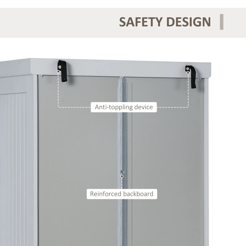 HOMCOM 72" Traditional Freestanding Kitchen Pantry Cabinet Cupboard with Doors and 3 Adjustable Shelves, Gray