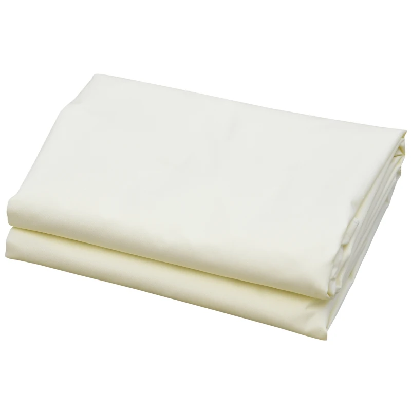 Outsunny Triangle 13x13x13ft Sun Sail Shade Garden UV Block Sunshade Outdoor Canopy Patio Lawn Shelter Cream White