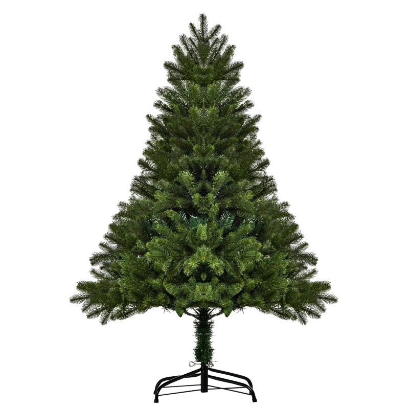 HOMCOM 4FT Artificial Christmas Tree Holiday Home Xmas Decoration Automatic Open, Green