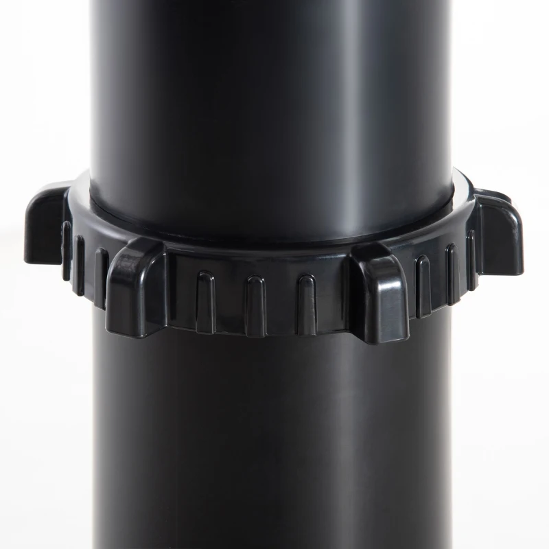 Outsunny 7 FT Solar Heated Shower with Free-Rotating Shower Head, Temperature Adjustment & Foot Shower, 2-Section Outdoor Shower for Backyard Poolside Beach Pool Spa, 9.2 Gallon