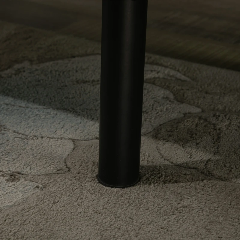 HOMCOM Convertible 3-Position Relaxing Futon Birch Wood Daybed Lounger Sofa Bed Loveseat - Black/Cream White