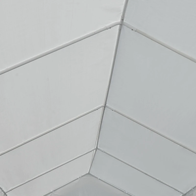 Outsunny 10 x 30ft Heavy Duty  Party Tent Gazebo Carport Camping Canopy (10 x 30ft) with Removable Sidewalls White