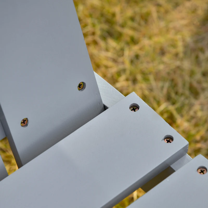 Outsunny 47'' 2-Seater Hanging Porch Swing, Outdoor Patio Swing Bench with Wooden Build, Water-Fighting Protection, & Classic Style, 440 lb Weight Capacity, Grey