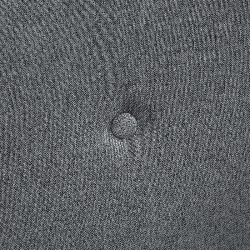 HOMCOM Modern 2-Seat Loveseat, 45" Button Tufted Fabric Upholstered Sofa Couch with Rubberwood Legs for Living Room, Grey