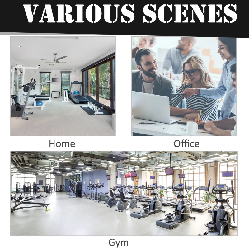 Soozier Adjustable Stable Power Squat Stand Portable 2 Bars Barbell Holder Weight Rack (Black/White)