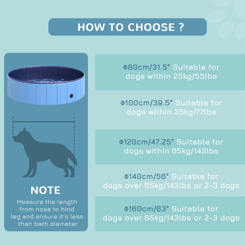 Foldable Dog 63 039 039 Bath Collapsible Diameter P Pet Pool Pool Wading X Large ファッション通販 Pet