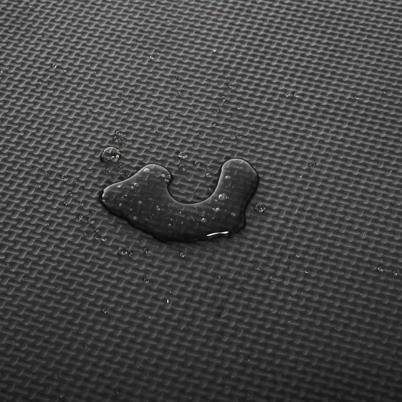 HOMCOM Soft Interlocking Floor Mats 72 Square Feet Waterproof Exercise Workout Mat Kid Play Mat Gymnastics and Home Gym Protective Flooring, 18pcs Black