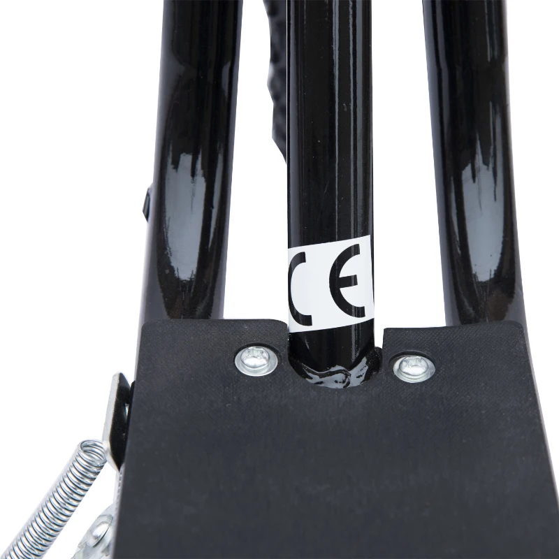 HomCom Adjustable Teen Kick Scooter Child Pro Stunt Scooter Ride On Speeder Kids Street  Bike 16" Inflatable Tire Black