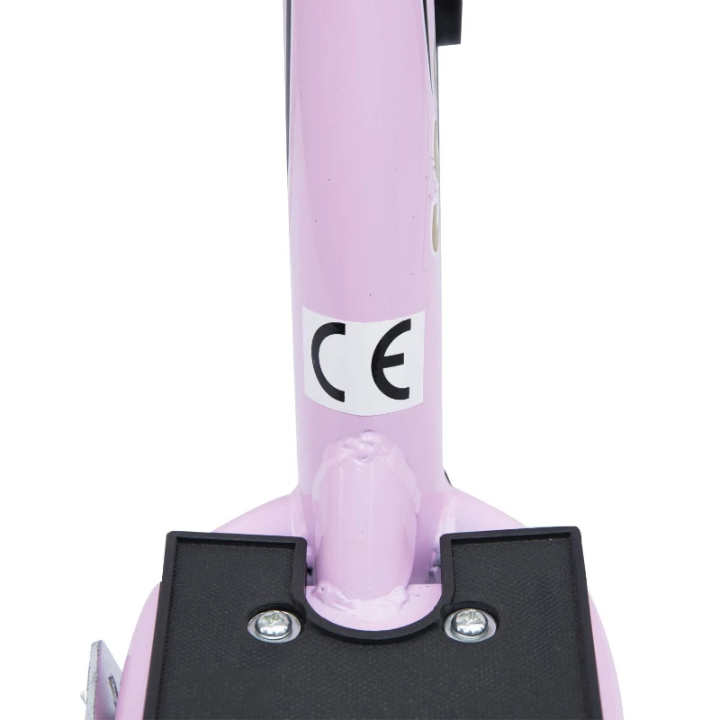 HOMCOM Adjustable Kids Pro Stunt Scooter Children Street Bike Bicycle Ride On with 12” Tire (Pink)