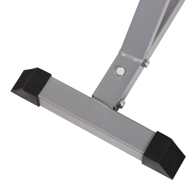 Soozier 2-Piece Barbell Rack, 53.1"-74.8" Height Adjustable Squat Rack Bench Press Rack, 440LBS Capacity