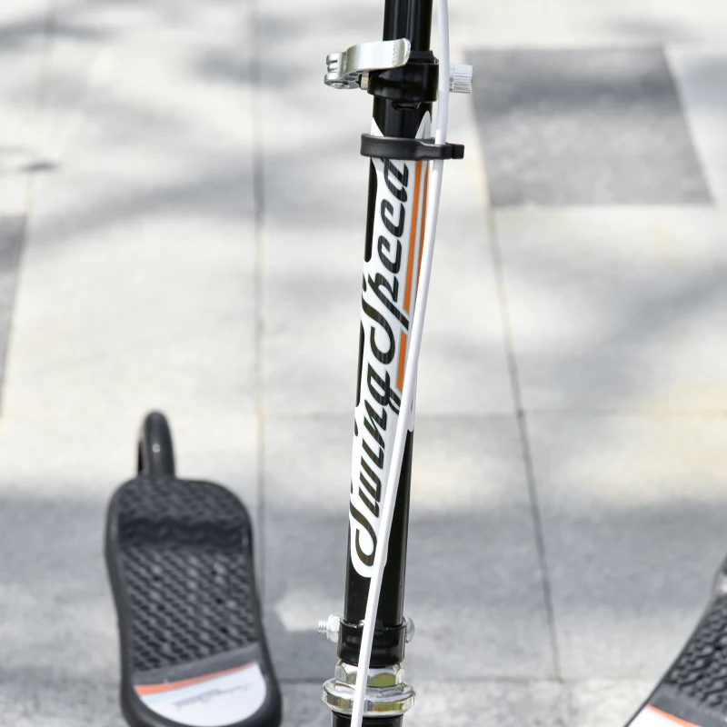 HOMCOM Y Fliker Lift Kids Scooter Outdoor Swing Wiggle Scooter Carving Scooter Black