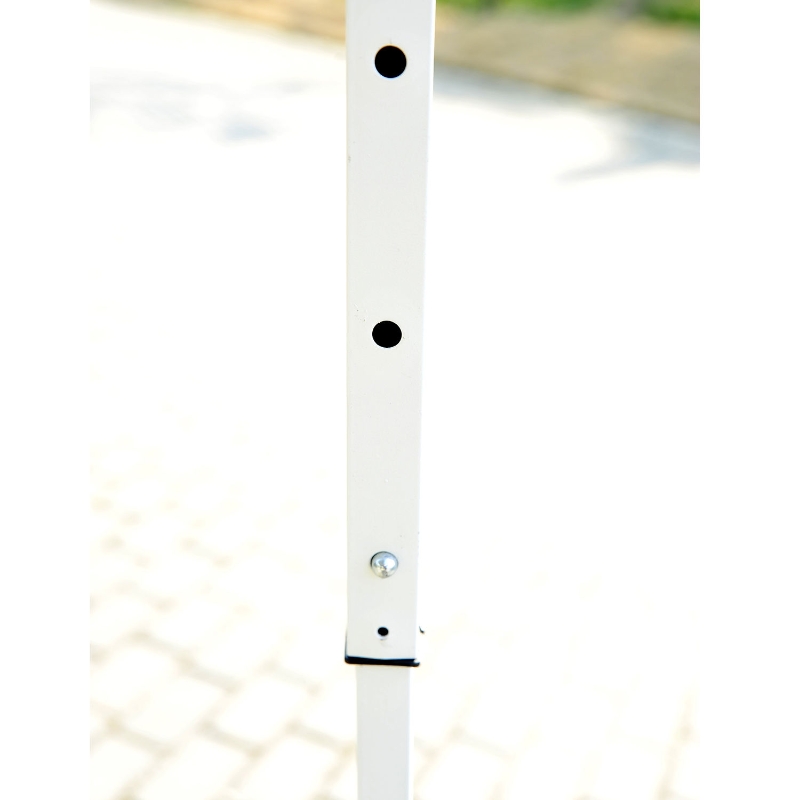 Outsunny 10'x20' Foldable Pop Up Party Tent Outdoor Patio Gazebo Canopy  Market Tent without Walls, Oxford Canopy (White)