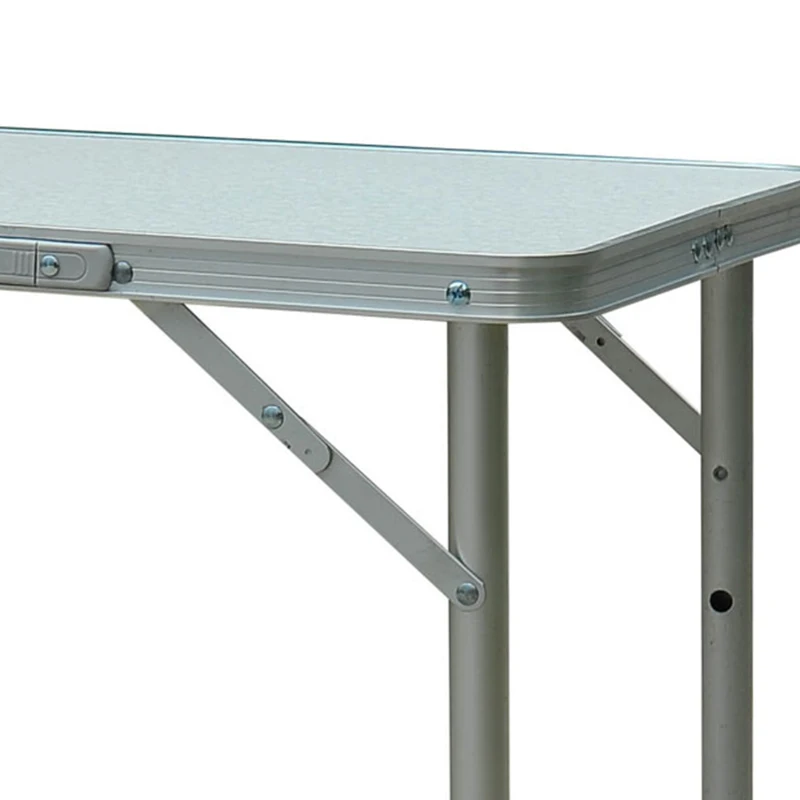 Outsunny 23" Portable Camping Table with Faucet Aluminum Lightweight Portable Folding Easy Clean Camping Table with Carrying Handle