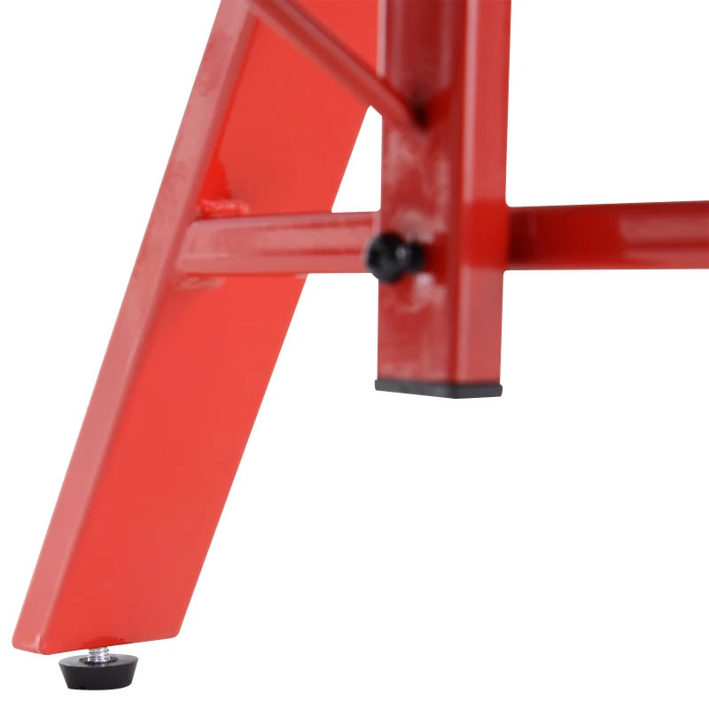 HOMCOM 47 inch Gaming Desk, Computer Table Workstation with Monitor Stand, Cup Holder, Headphone Hook & CPU Stand for Home Office, Black & Red