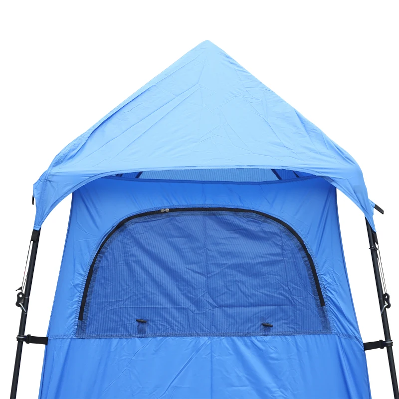 Outsunny Portable Camping Shower Tent Privacy Bathing Shelter Travel Changing Room Beach Toilet w/ Carry Bag