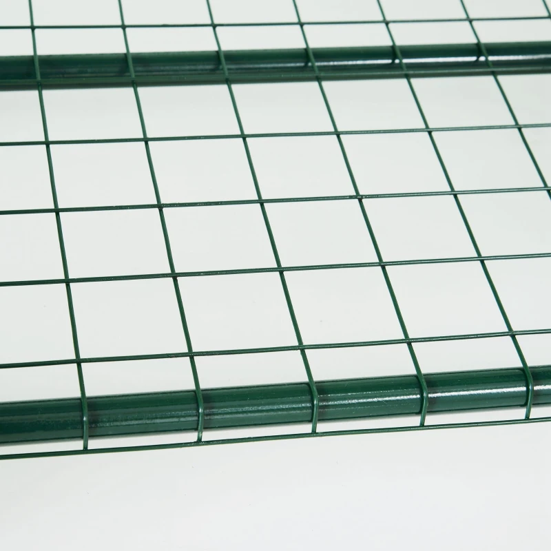 Outsunny 28" x 20" x 63" Portable Greenhouse with 4 Tier Shelves Outdoor Hot House Plant Flower Greenhouse, Steel Frame, PE Cover, Green