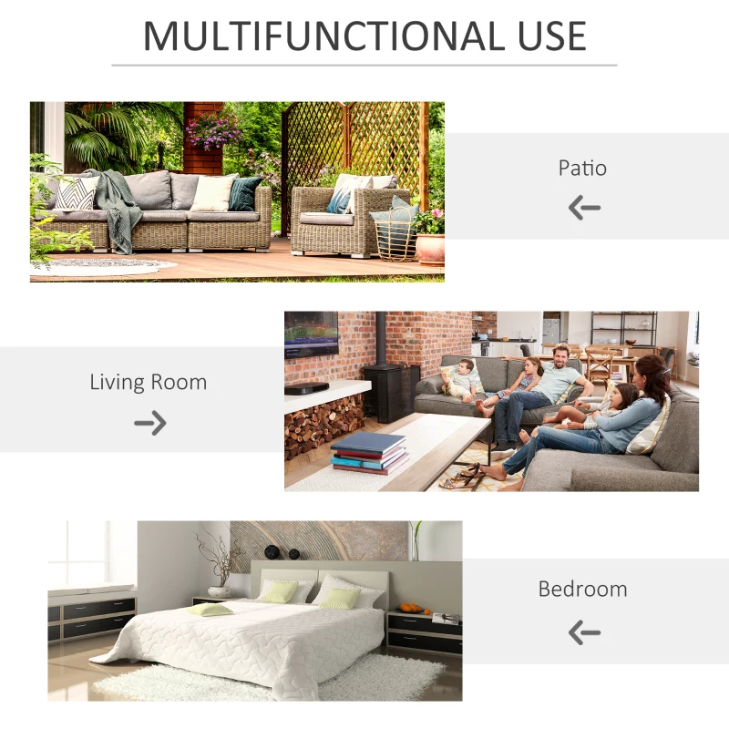 HOMCOM 6' 3 Panel Room Divider, Double Hinged Folding Wall Divider, Indoor Privacy Screen for Home Office,  Charcoal Grey