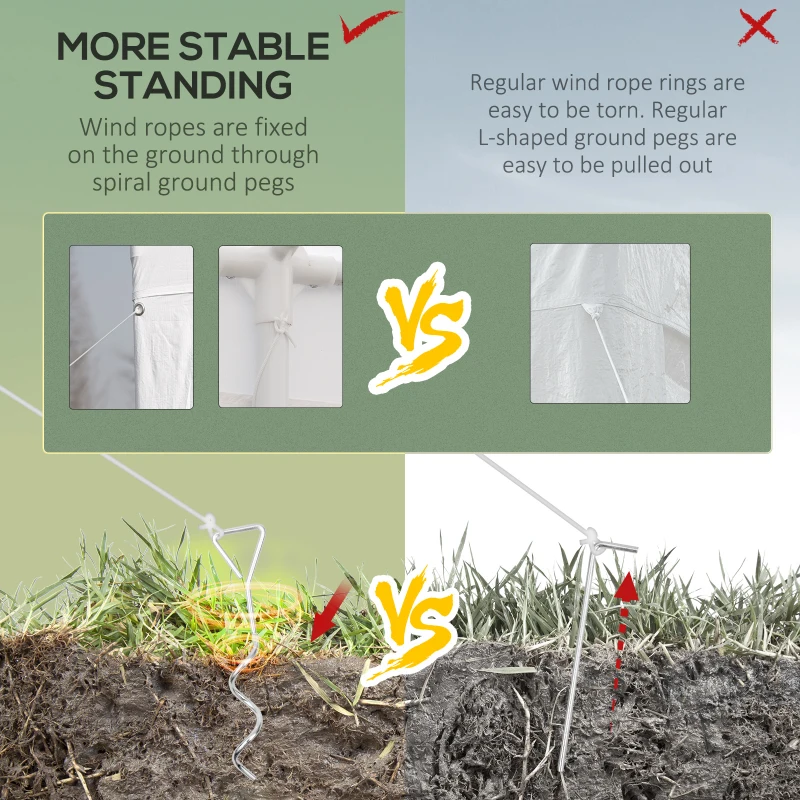 Outsunny 9'x28' Gazebo  Party Tent Outdoor Canopy Garden Sun Shade with Mosquito Mesh Netting