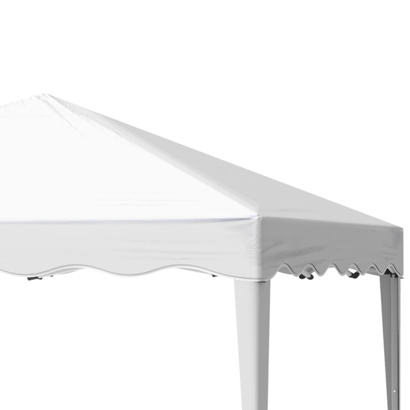 Outsunny 10' x 10' Pop Up Canopy Tent, Instant Shelter with Carry Bag, Adjustable Height, Garden Outdoor Party Tent, White