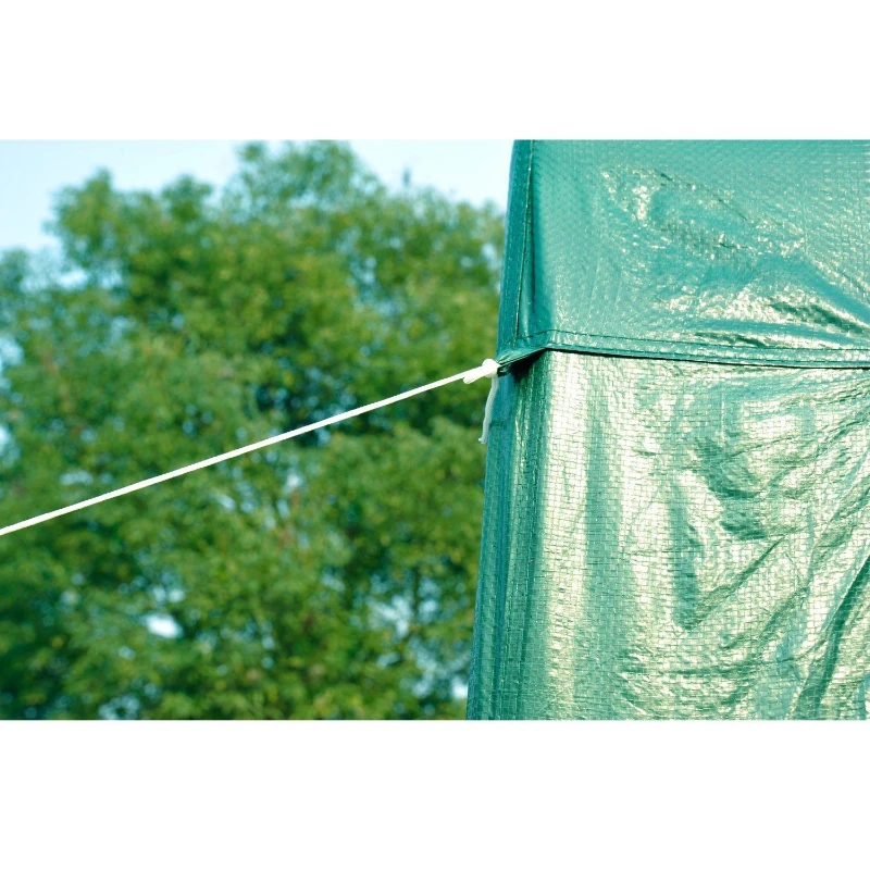 Outsunny 10' x 20' Party Tent Outdoor Event Camping Gazebo Canopy with 4 Removable Sidewalls (Green)