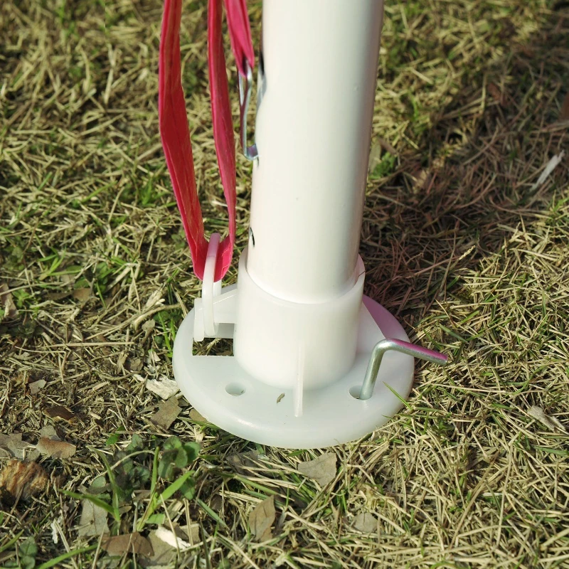 Outsunny 10' x 20' Party Tent Outdoor Event Camping Gazebo Canopy with 4 Removable Sidewalls (Pink)