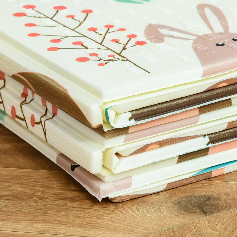 Qaba Kid's Play Mat with Reversible and Foldable Design, 78.75"L x 59"W x 0.5"T