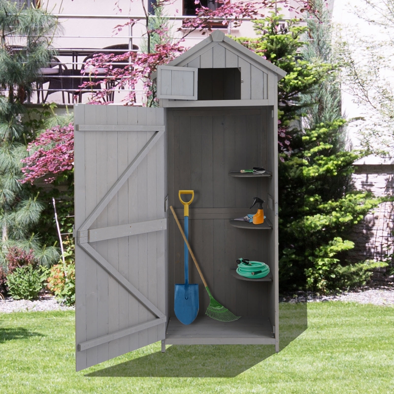 Outsunny Garden Shed Workshop Water-resistant All-weather Cover -Grey