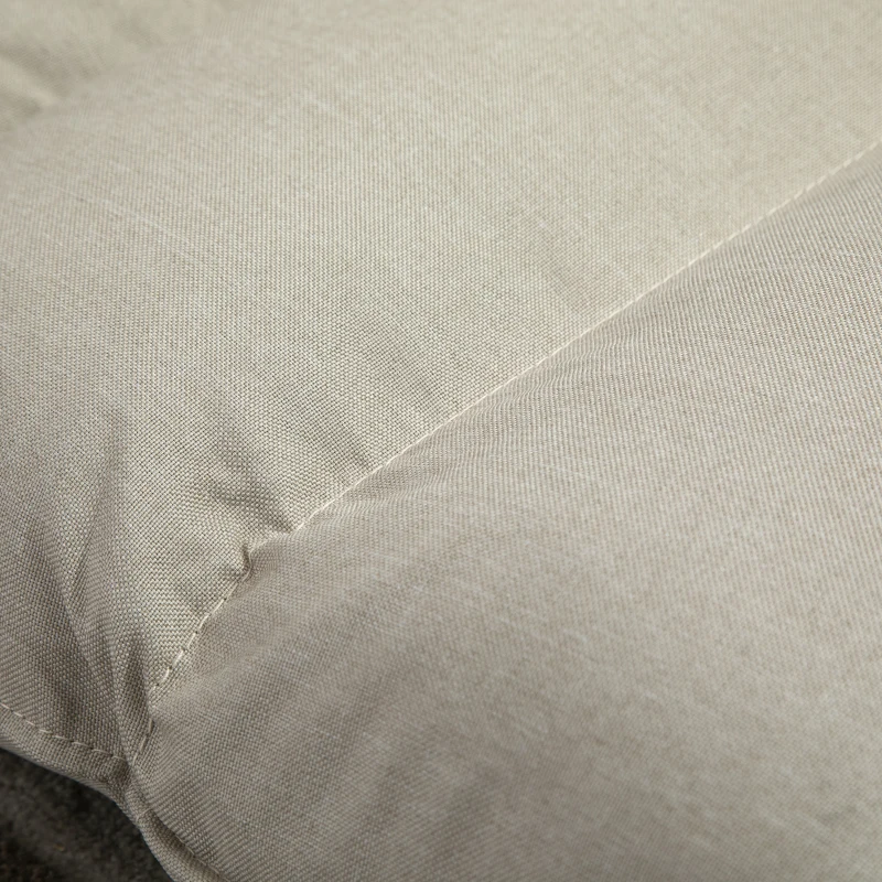 HOMCOM Foldable Floor Chair Gaming Sofa Couch Recliner with 5 Adjustable Positions, Padded Cushion, and Steel Frame for Meditation, Sleep, Reading, Watching, Cream White