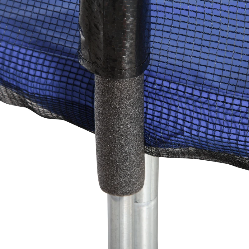 Soozier 12ft Trampoline with Safety Enclosure Net and Non-Slip Ladder for Teens and Adults Indoor and Outdoor Use, Blue