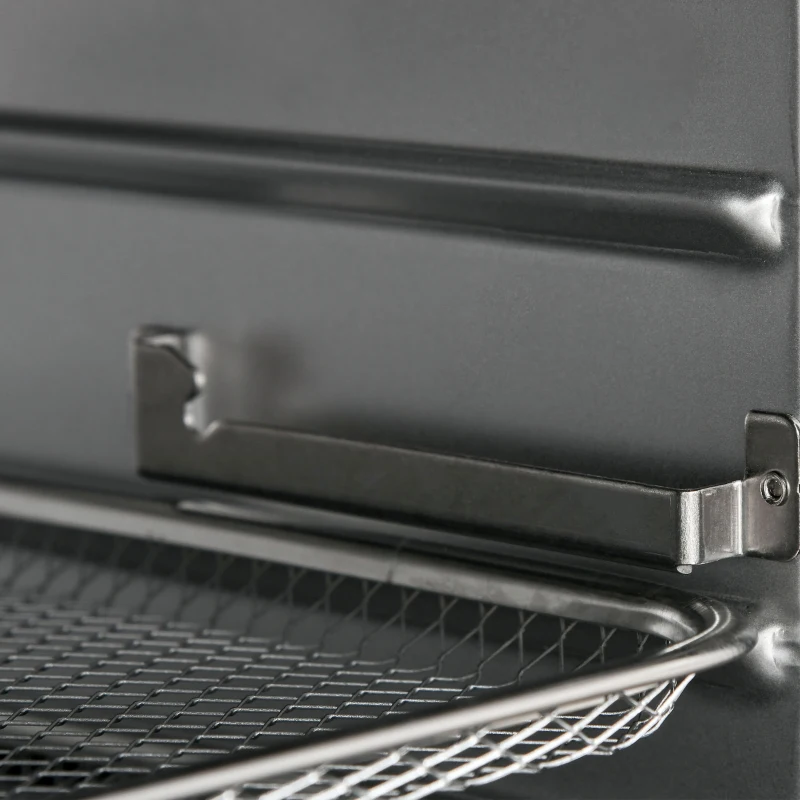 HOMCOM 10.5 Quart Air Fryer Oven with 8 Preset Cooking Menus, 1500W Air Fryer Toaster Oven, Countertop Convection Oven with 9 Accessories, Non-Stick Coating, Digital LED Screen