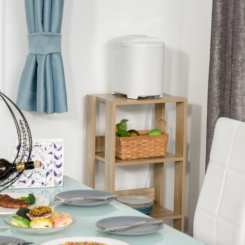 HOMCOM 2Lb Bread Maker, Non-Stick Bread Machine with Gluten Free Setting, 11 Menu, 2 Loaf Sizes, 3 Crust Colors, 13h Delay Timer, 1h Warming Function, 500W