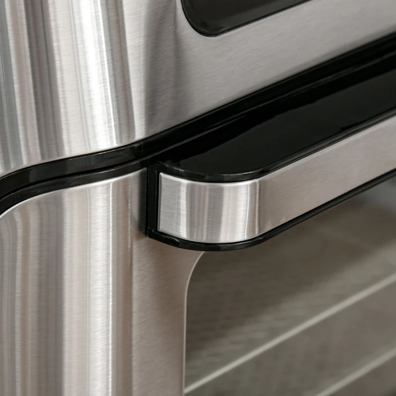 HOMCOM 10.5 Quart Air Fryer Oven with 8 Preset Cooking Menus, 1500W Air Fryer Toaster Oven, Countertop Convection Oven with 9 Accessories, Non-Stick Coating, Digital LED Screen