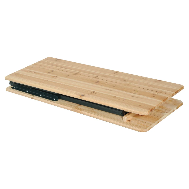 Outsunny 3-Piece Folding Picnic Table Set, 86" Large Beer Table with Benches, Portable for Camping Garden Poolside BBQ Dining Party (7')