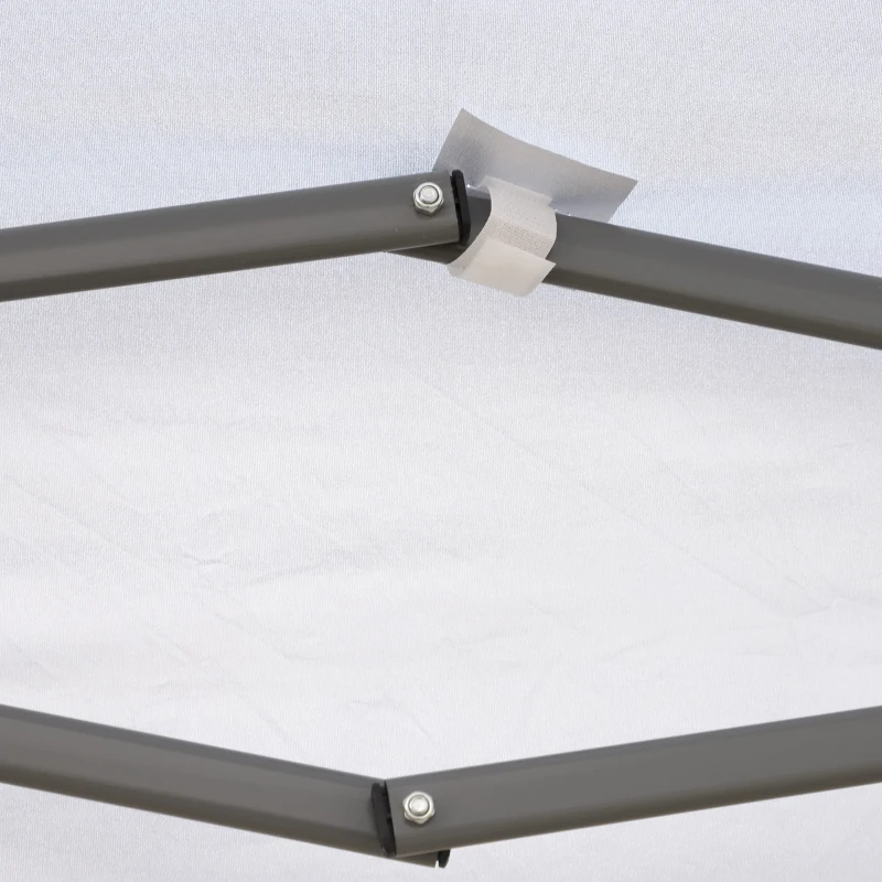 Outsunny 10' x 19' Outdoor Pop Up Party Tent Garden Easy Set Up Gazebo Canopy Market Event Sunshade White