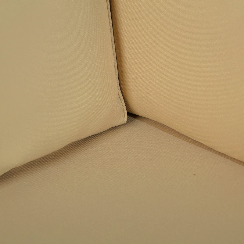 Outsunny Patio Furniture Set, 9 Piece Outdoor Sectional Sofa, All-Weather PE Rattan Wicker Conversation Set with Chairs, Ottoman, Loveseat, Coffee & Side Table, Cushions