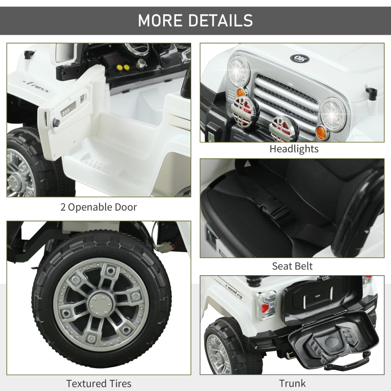 Aosom 12V Kids Jeep Ride On Car SUV Vehicle with Remote ...