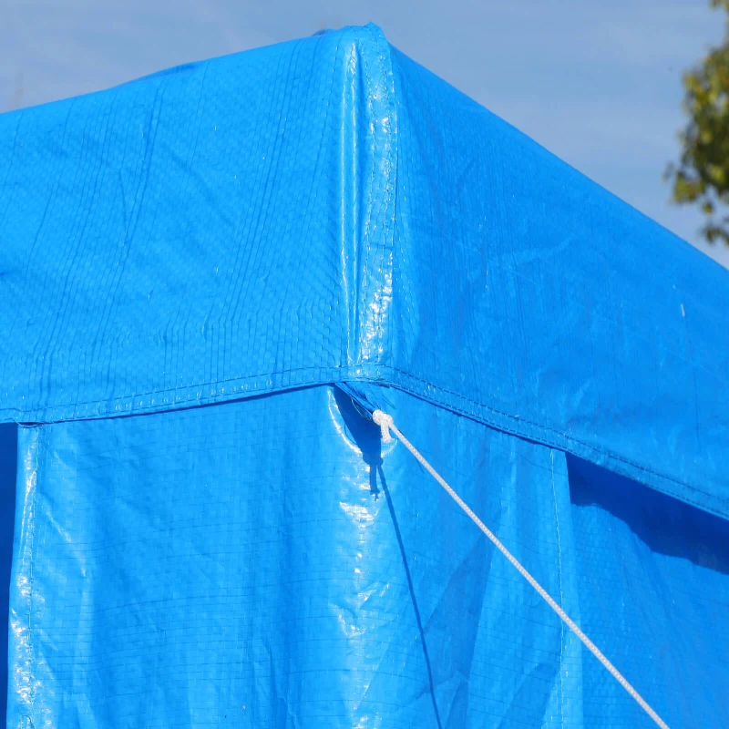 Outsunny Large 10' x 20' Gazebo Canopy Party Tent with 4 Removable Window Side Walls,Wedding, Picnic Outdoor Events - Blue