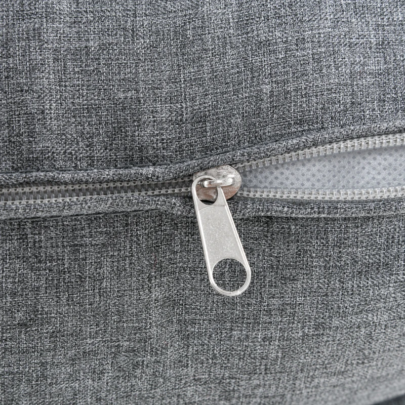 Outsunny Outdoor Wicker Egg Chair with Cushion, Lounge Chair Rattan 360 Degree Round Basket Chair for Backyard Garden Lawn Indoor Living Room, Grey