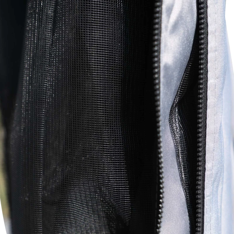 Outsunny 10' x 10' Hardtop Gazebo Canopy with Galvanized Steel Double Roof, Aluminum Frame, Permanent Pavilion Outdoor Gazebo with Netting and Curtains for Patio, Garden, Backyard, Gray