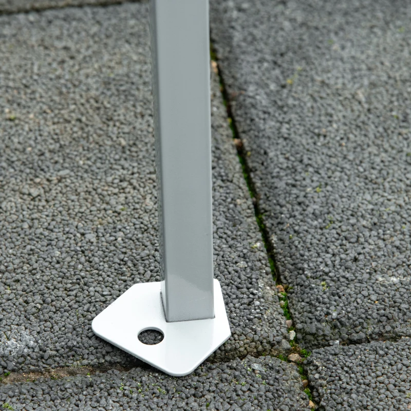 Outsunny 10' x 20' Pop Up Canopy Tent with Steel Frame, 3-Level Adjustable Height and Storage Bag, Instant Sun Shelter Event Tent for Patio Backyard and Garden, Brown