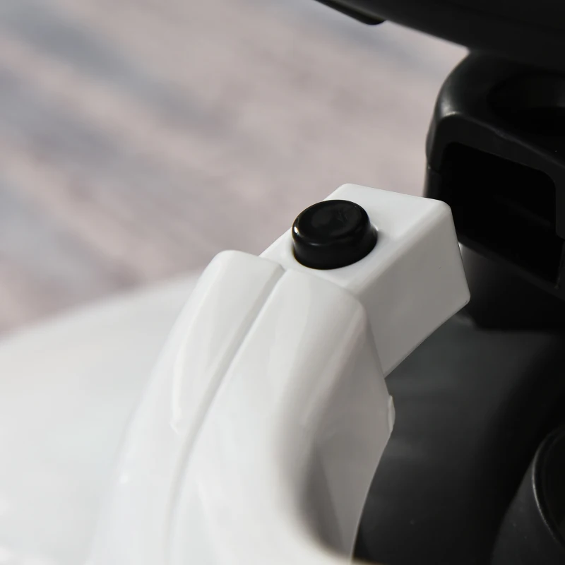 Aosom Push Cars for Toddlers Ride On & Push Car Stroller Sliding Walking Car with Underneath Storage Compartment & Working Steering Wheel, White