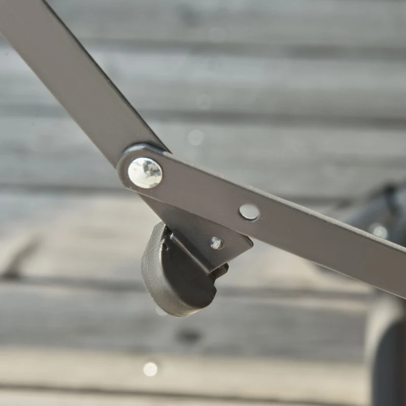 Outsunny Folding Camping Chair, Padded Director Chair with Side Table and Cup Holder, Portable for Picnic, Beach, Hiking, Travel, Green