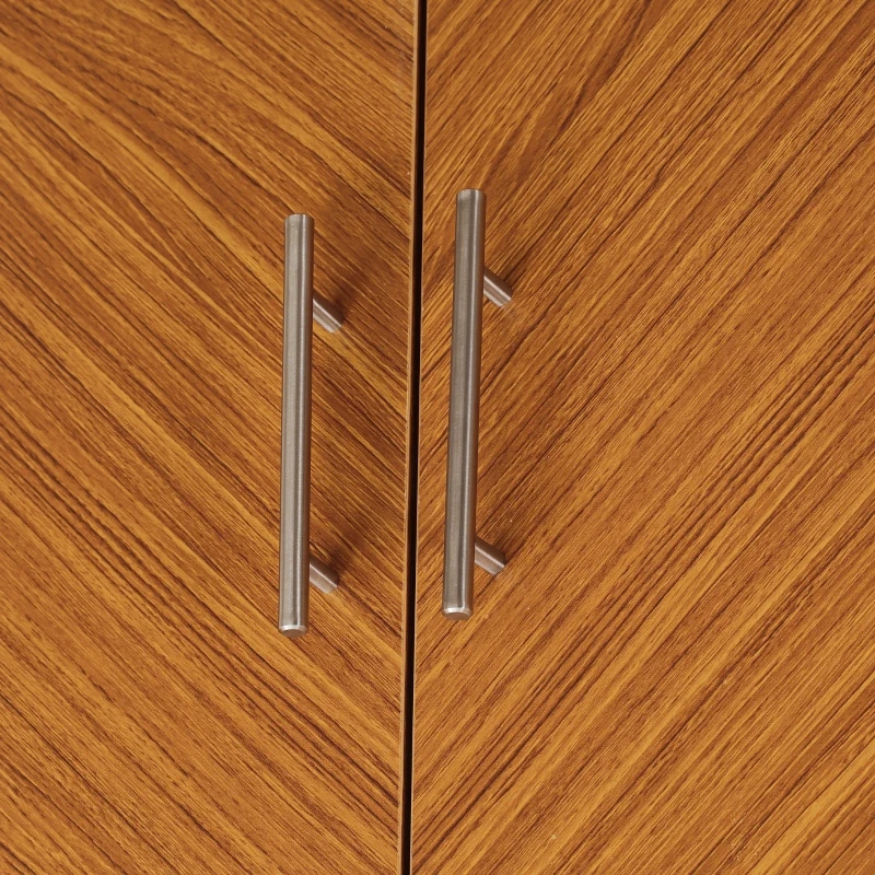 HOMCOM Accent Sideboard Storage Cabinet, Console Table with Adjustable Shelves for Dining Room, Living Room, or Kitchen, Brown