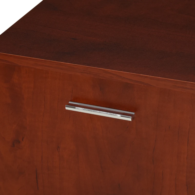 Vinsetto Multifunction Office Filing Cabinet Printer Stand with 2 Drawers, 2 Shelves, & Smooth Counter Surface, Brown