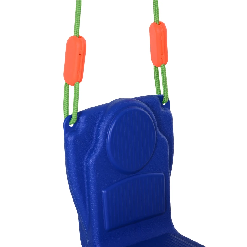 Qaba Kids Swing Set Tree Swing Children Rider Glider with Plastic Hanging for 3+ Years Old Boys and Girls Outdoor Indoor