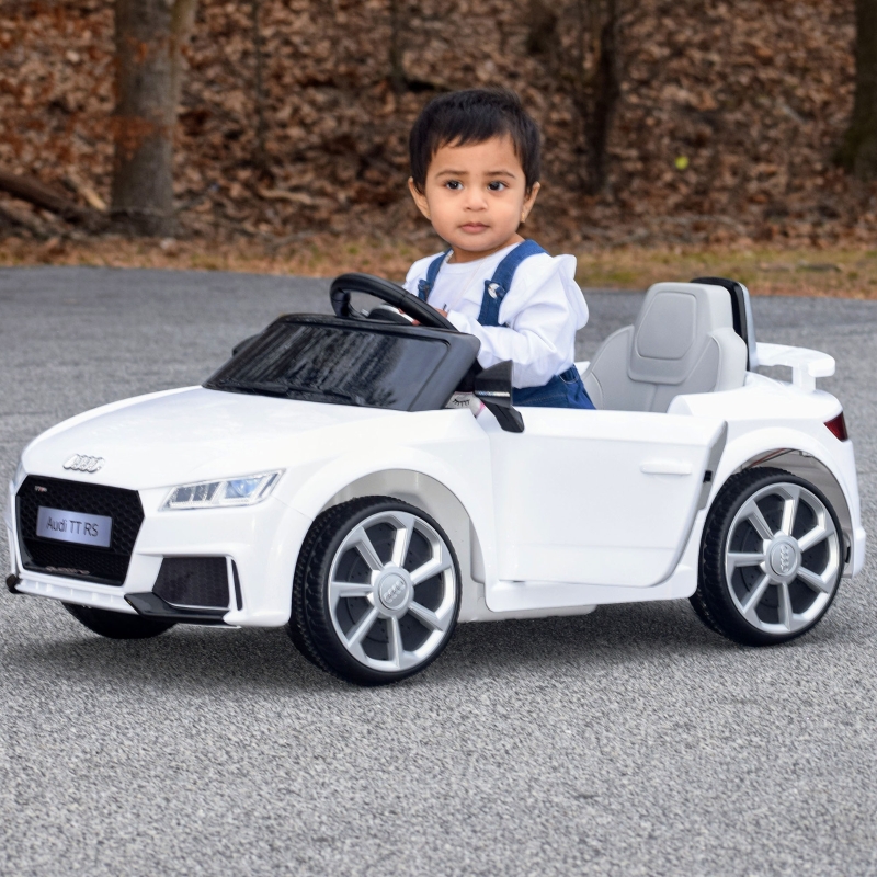 Aosom Officially Licensed Kids Ride-On Car 6V Battery Powered Vehicle Perfect Gift For Kids with Remote Control, Suspension Wheel, Adjustable Speed, White
